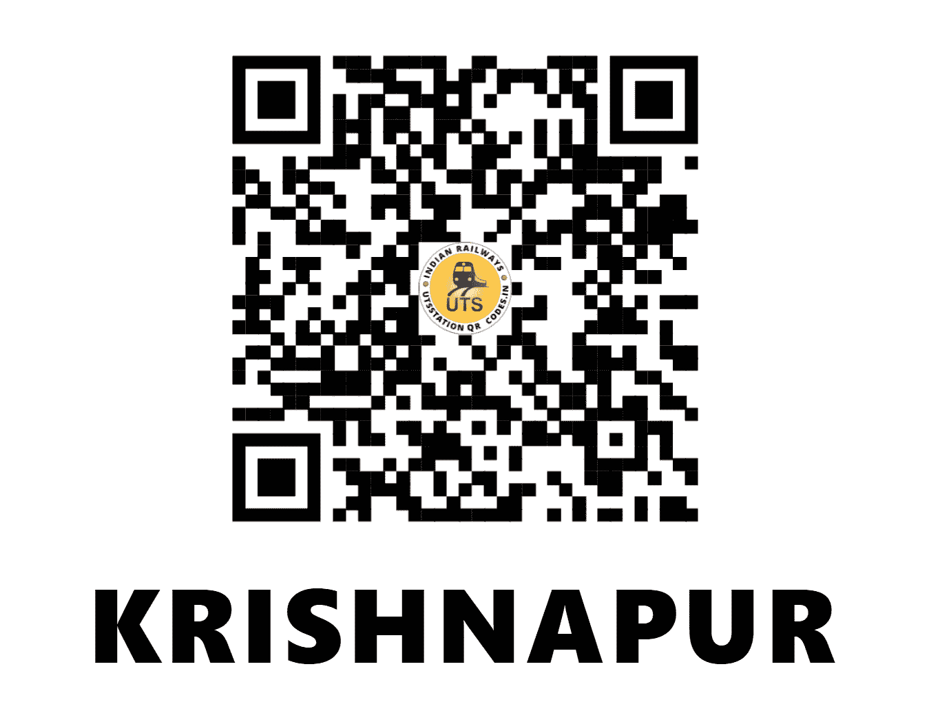 UTS QR Code for KRISHNAPUR - KRP - ER (WEST BENGAL)